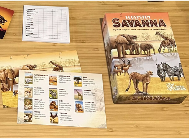 Ecosystem Savanna Brädspel