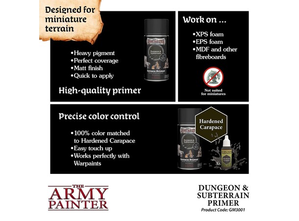 GameMaster Primer Dungeon & Subterrain The Army Painter Terrain Primer 300ml 