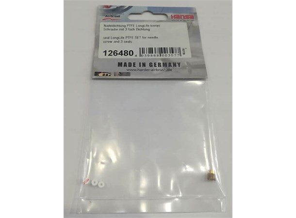 H&S PTFE Set for Needle Screw + 3 Seals 