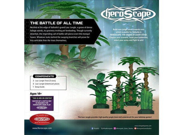 Heroscape The Grove at Laurs Edge Terrain Expansion 