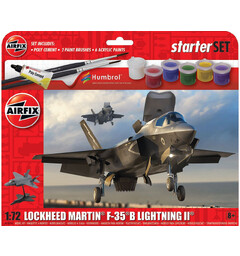 Lockheed Martin F-35B Starter Set Airfix 1:72 Byggsats 22 cm Lightning II