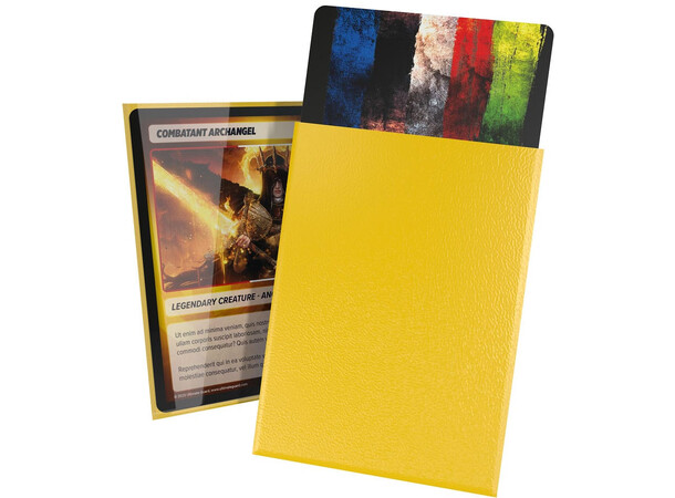 Sleeves Cortex Gul 100 st - 66x91 Ultimate Guard Standard Size 