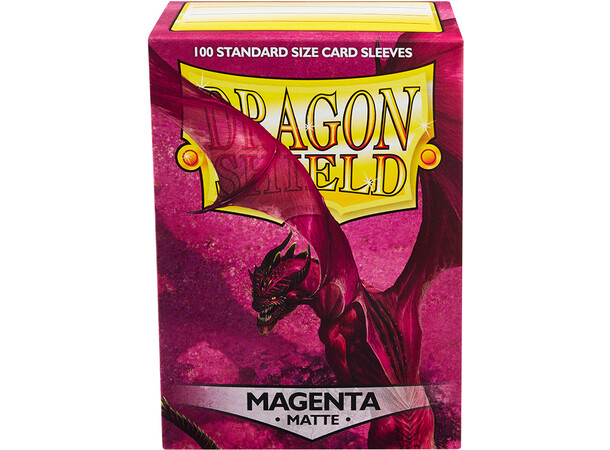 Sleeves Matte Magenta x100 66x91 Dragon Shield Kortskydd m/deckbox 