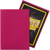 Sleeves Matte Magenta x100 66x91 Dragon Shield Kortskydd m/deckbox