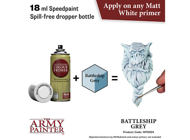 Speedpaint 2.0 Battleship Grey Army Painter - 18ml 