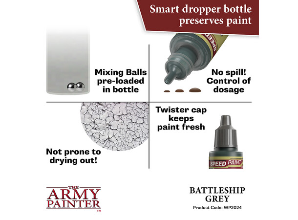 Speedpaint 2.0 Battleship Grey Army Painter - 18ml 