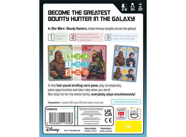 Star Wars Bounty Hunters Brädspel 