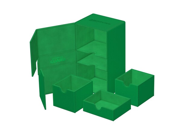 Twin Flip N Tray 200+ Grön Ultimate Guard - Monocolor 