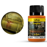 Vallejo Engine Diesel Stains - 40ml Weathering Effects - Acrylic