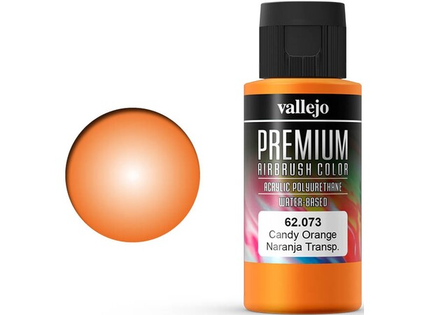 Vallejo Premium Candy Orange 60ml Premium Airbrush Color 