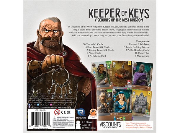 Viscounts of West Kingdom Keeper of Keys Expansion Viscounts of the West Kingdom 