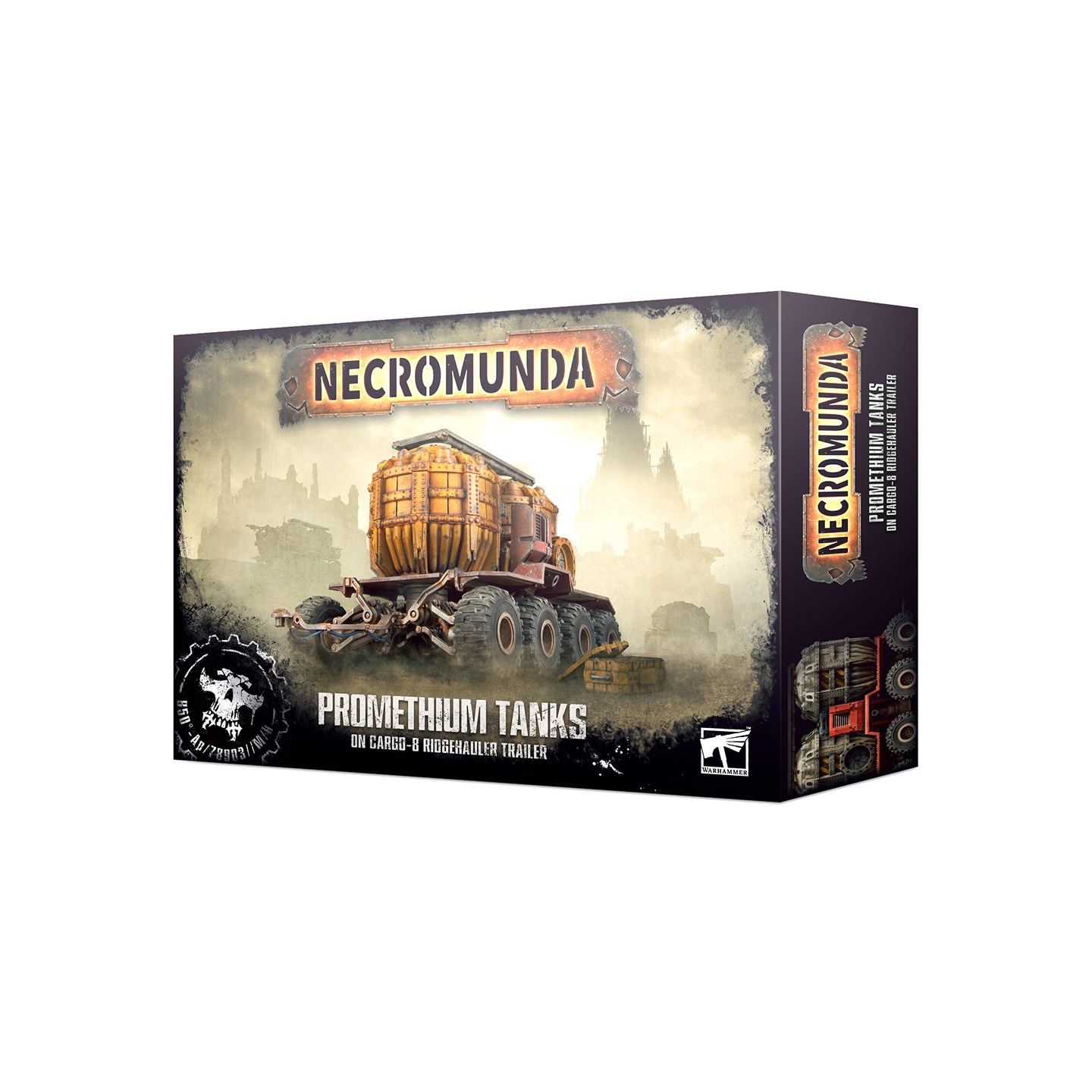 Necromunda Promethium Tanks On Cargo 8 Ridgehauler Trailer