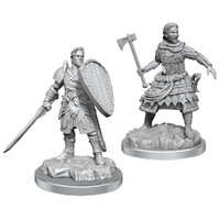 D&D Figur Nolzur Human Fighters Nolzur's Marvelous Miniatures - Ej målad
