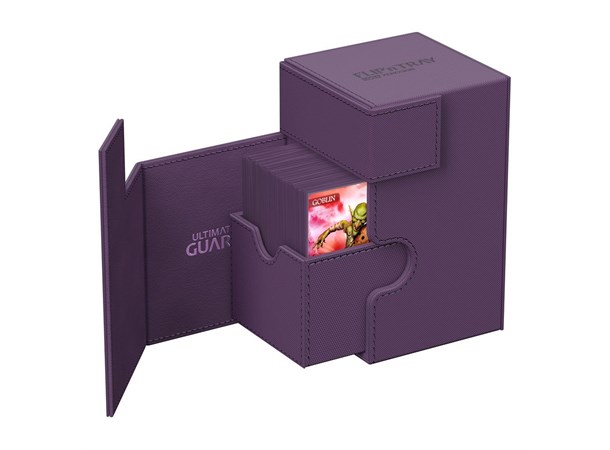 Deck Box Flip Tray Monocolor 100+ Lilla 