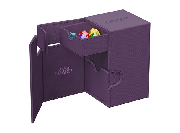 Deck Box Flip Tray Monocolor 100+ Lilla 