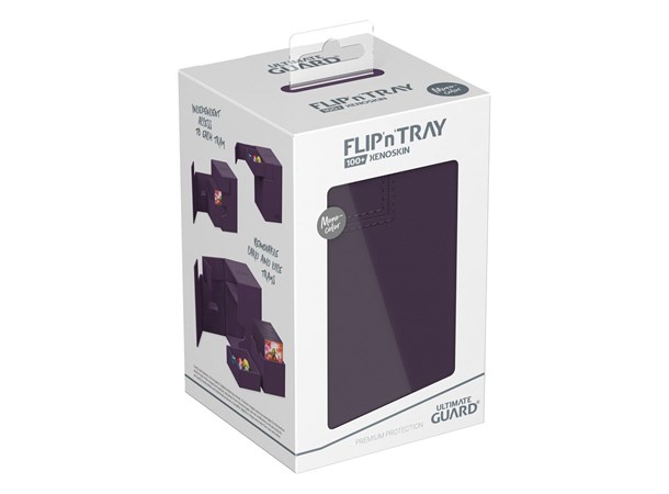 Deck Box Flip Tray Monocolor 100+ Lilla 