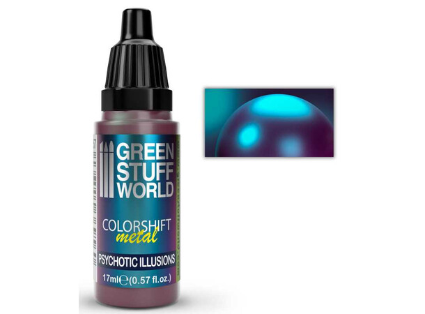 GSW Colorshift Metal Psychotic Illusions Green Stuff World Chameleon Paints 17ml 