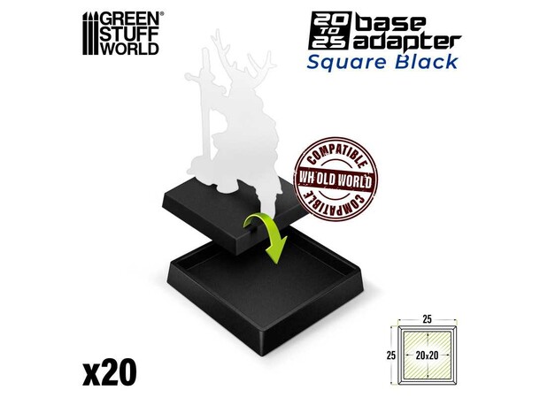 Hollow Plastic Bases 25mm Green Stuff World - Till Old World 