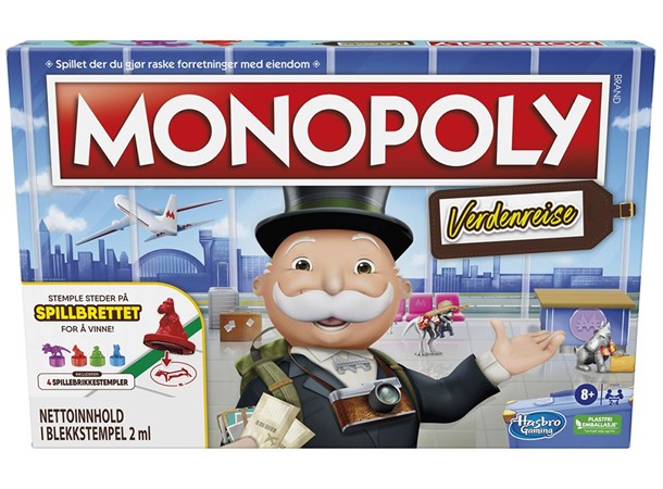 Monopoly Verdensreise Brettspill - Norsk 