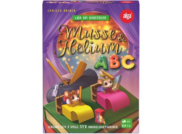 Musse & Helium ABC Kortspill Norsk utgave 