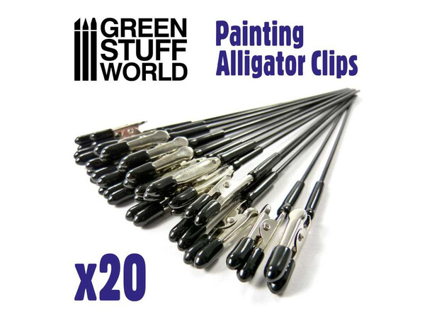 Painting Alligator Clips - 20 st Green Stuff World 