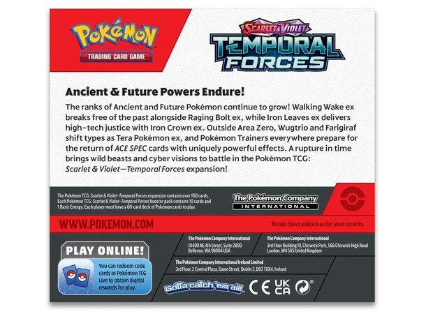 Pokemon Temporal Forces Booster Box 