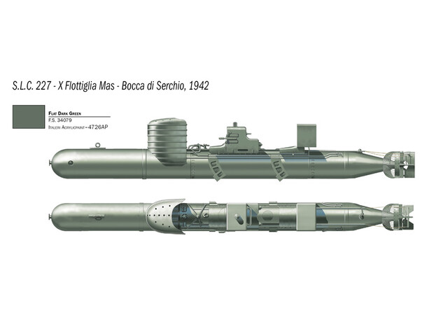 SLC MAIALE with crew Italeri 1:35 Byggsats 