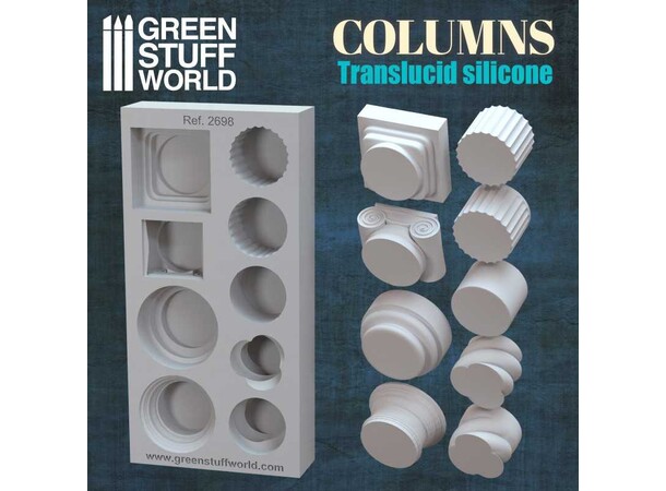 Silicone Molds Columns Green Stuff World 