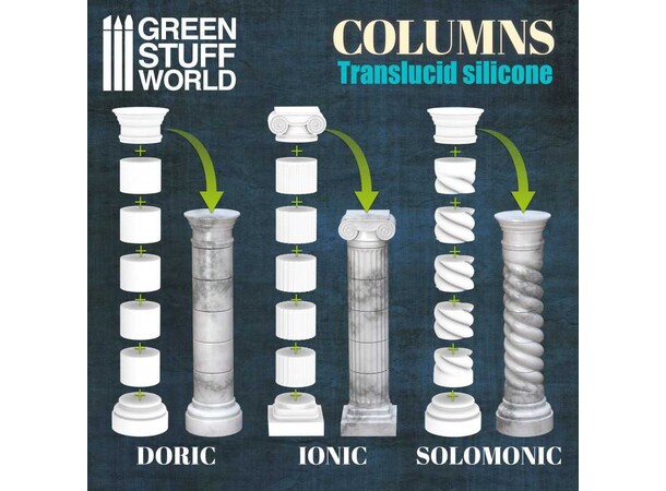 Silicone Molds Columns Green Stuff World 