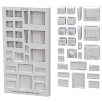 Silicone Molds Control Panels Green Stuff World - Factory Set