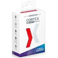 Sleeves Cortex Röd MATTE x100 - 66x91 Ultimate Guard Standard Size