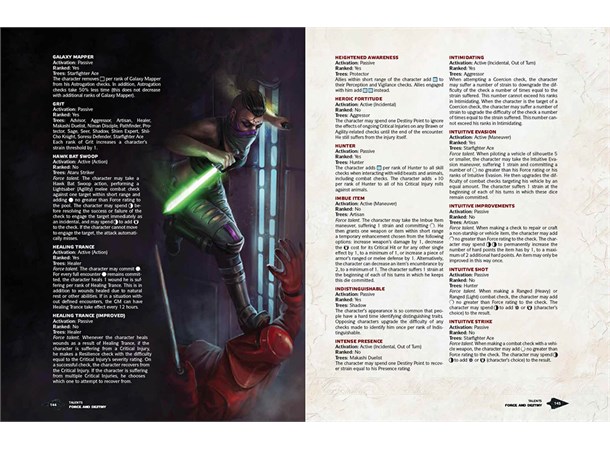 Star Wars RPG F&D Core Rulebook Force & Destiny Roleplaying Game 