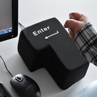 Stor Enter-knapp - Stressboll Big Enter Button