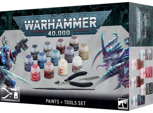 Warhammer 40K Paints + Tools Set 