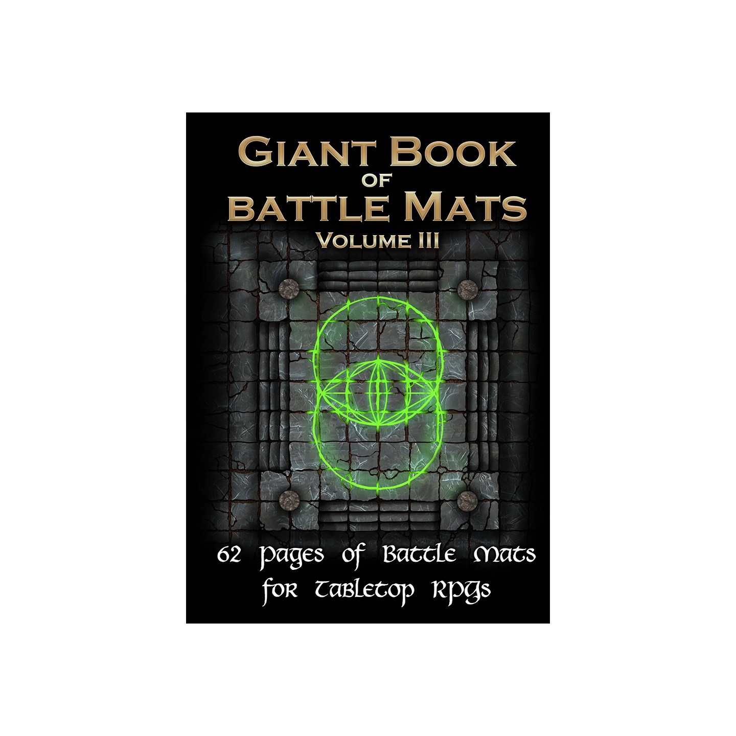 Book of BattleMats GIANT VOL.3  60 sidor Spiralbunden - 2,5 cm rutnät