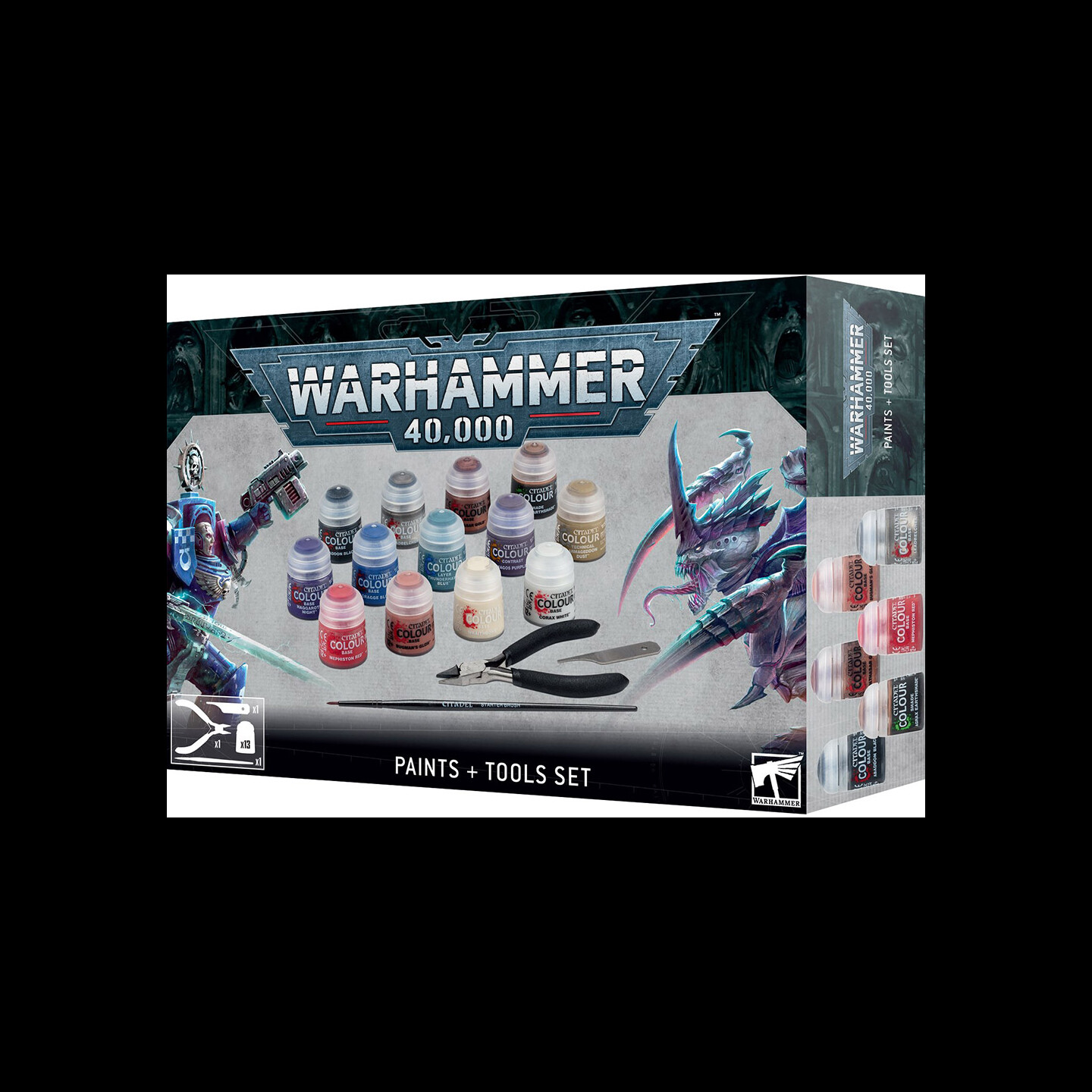 Warhammer 40K Paints + Tools Set