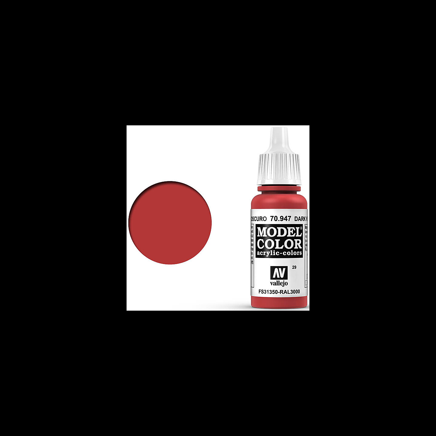 Vallejo Model Color Dark Vermilion 17ml