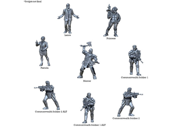 All Out War Commonwealth Collection The Walking Dead Miniatures Game 