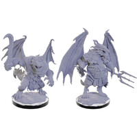 D&D Figur Nolzur Draconian Mage+Soldier Nolzur's Marvelous Miniatures - Ej målad