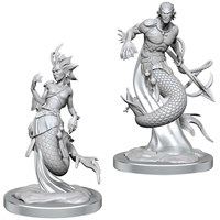D&D Figur Nolzur Merfolk Nolzur's Marvelous Miniatures - Ej målad
