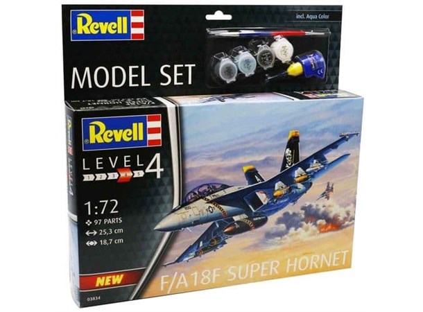 F/A-18F Super Hornet Model Starter Set Revell 1:72 Byggsats 