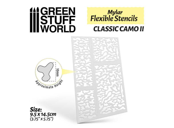 Flexible Stencils - Classic Camo 2 Green Stuff World 