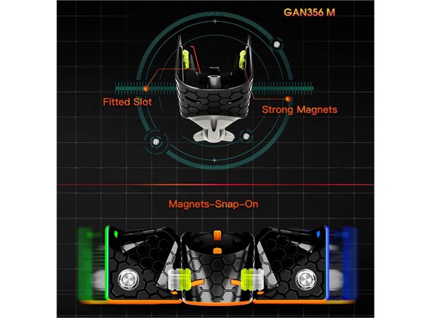GAN356 M Standard Stickerless Speed Cube 