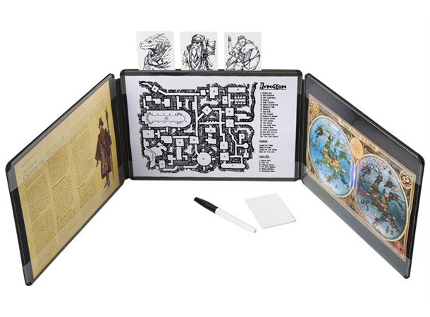 Game Master Screen - Iron Grey Dragon Shield Roleplaying 