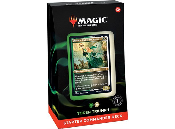 Magic Starter Commander Deck Token Trium Token Triumph - Grön/Vit 