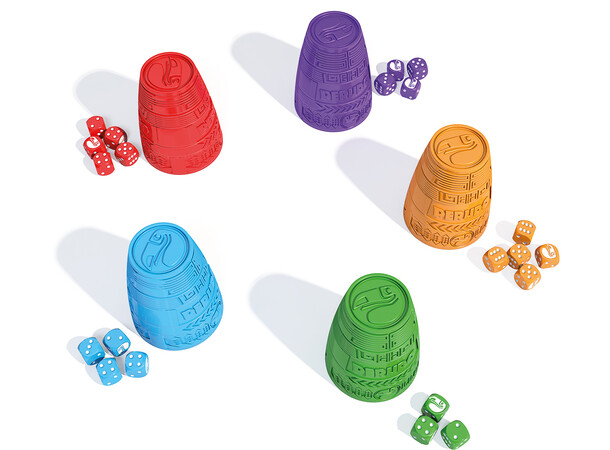 Perudo Brädspel - Svensk utgåva (Liars Dice, Bluff, Dudo, Raffle) 