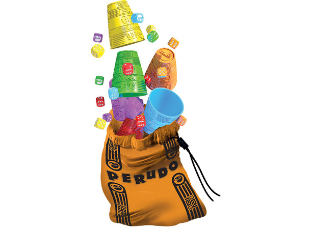 Perudo Brädspel - Svensk utgåva (Liars Dice, Bluff, Dudo, Raffle) 