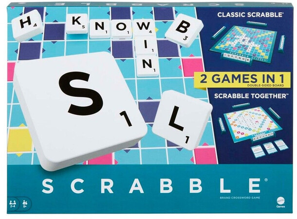 Scrabble Original 2-i-1 Brettspill Norsk utgave 