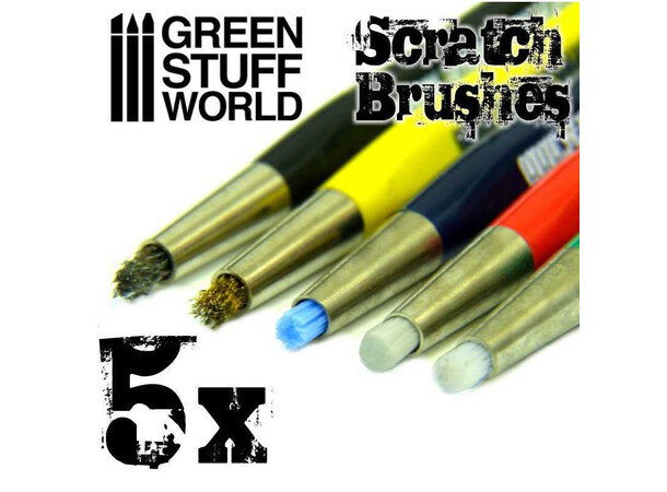 Scratch Brushes Set - 5 st Green Stuff World 