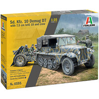 Sd. Kfz. 10 Demag D7 w/ leIG 18 & crew Italeri 1:35 Byggsats